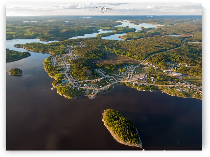 Above the Horizon: Drones Glimpse of Sandy Bay Saskatchewan by Dre Erwin Photography