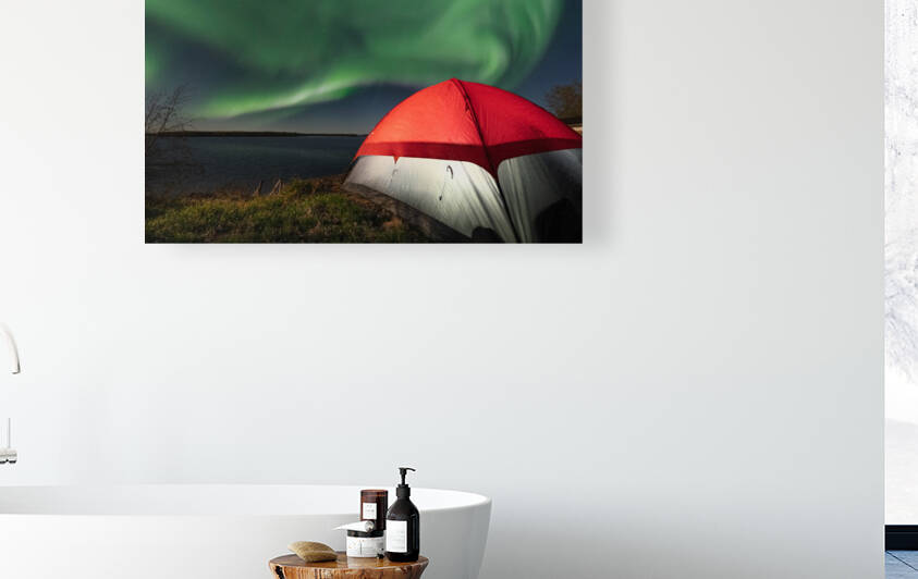 Camping under the Northern Lights by Dre Erwin Photography