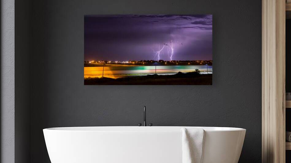 Natures Electric Symphony: Moose Jaw Saskatchewan Summer Lightning Strikes by Dre Erwin Photography
