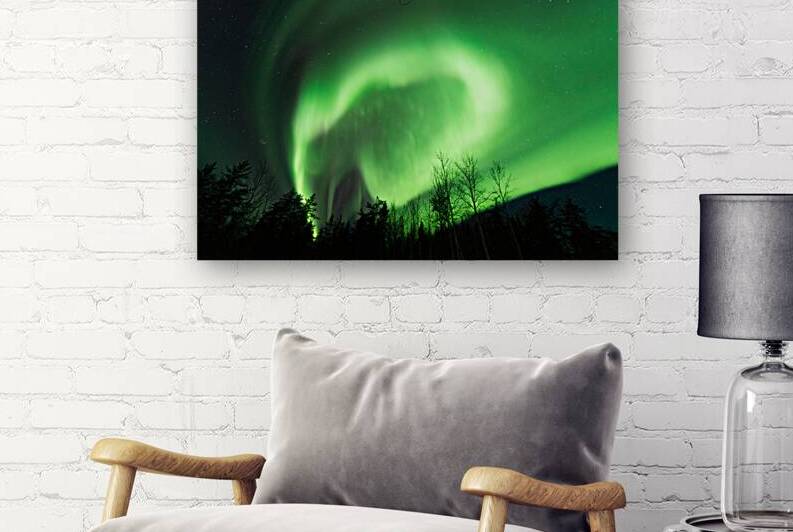 Arctic Symphony: Aurora Borealis over Pinehouse Lake Saskatchewan by Dre Erwin Photography