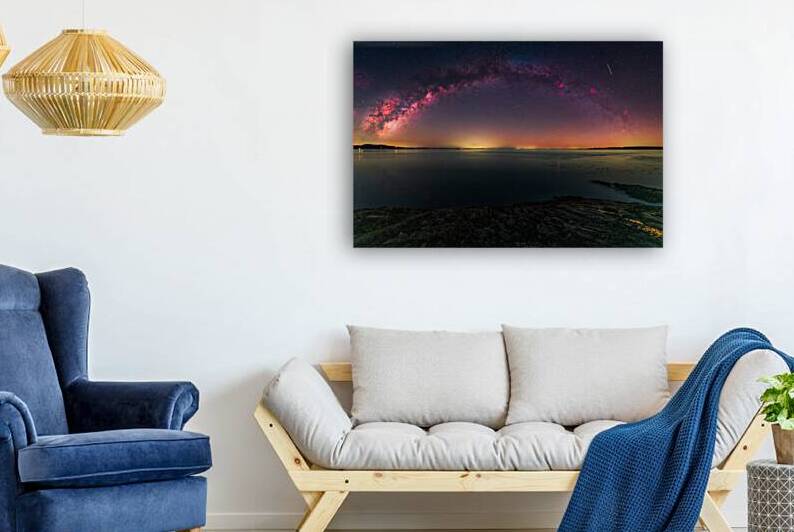 Starry Night Serenade: Milky Way over Victorias Ocean Horizon by Dre Erwin Photography