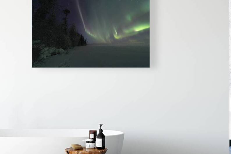 Gordon Lake Northern Lights: Enchanting Winter Beauty by Dre Erwin Photography