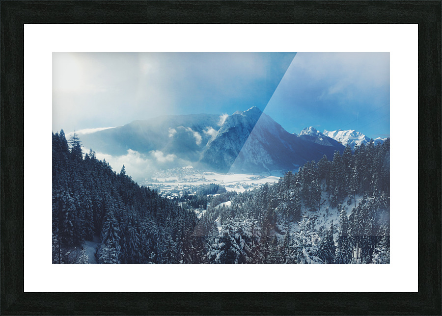 Cloudy Mountain 2 Picture Frame print