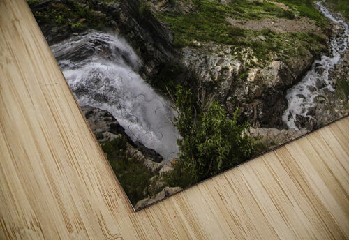 Logan Pass Glacier InkedArt puzzle