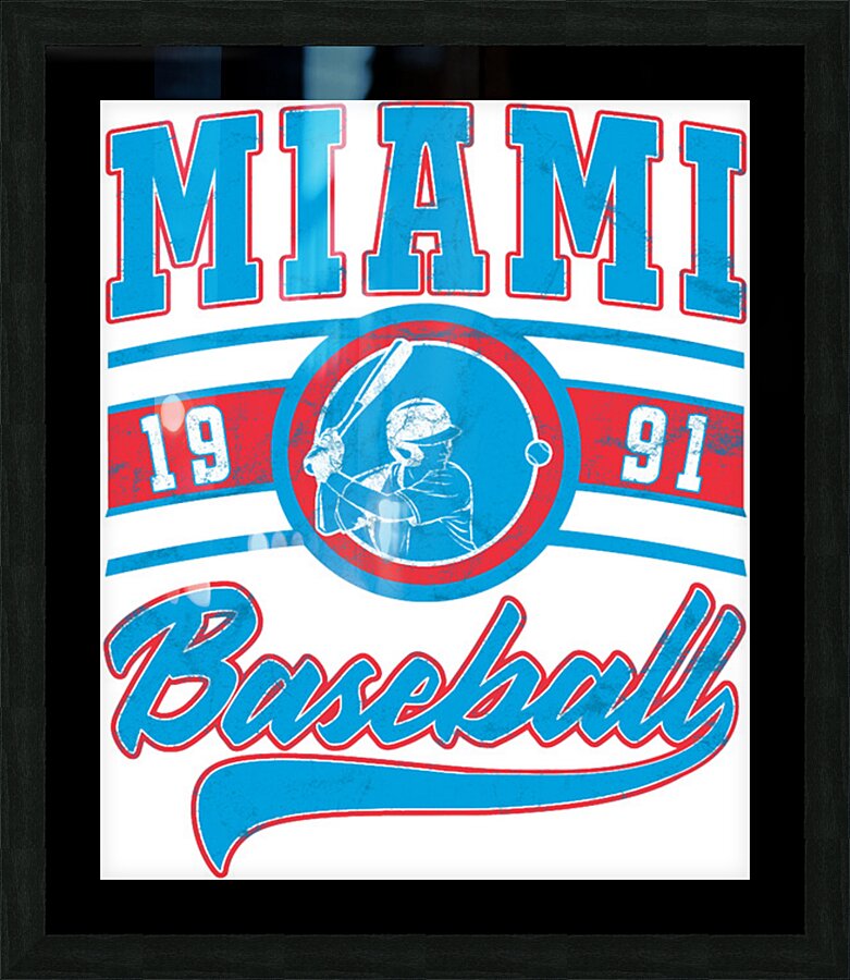 Miami Marlins 7 Picture Frame print