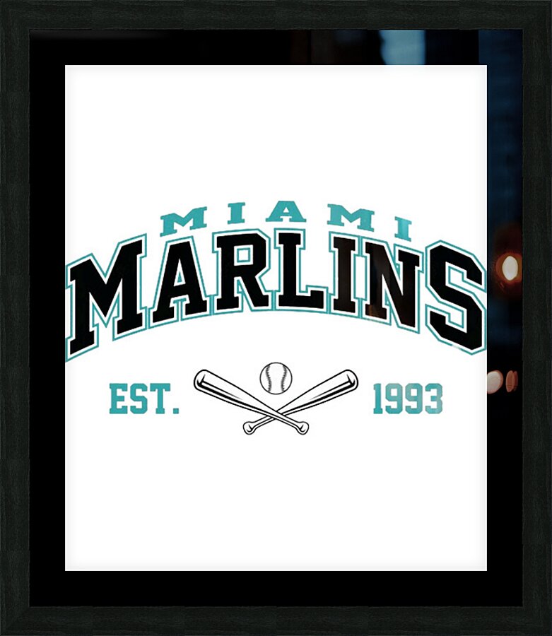 Miami Marlins 17 Picture Frame print