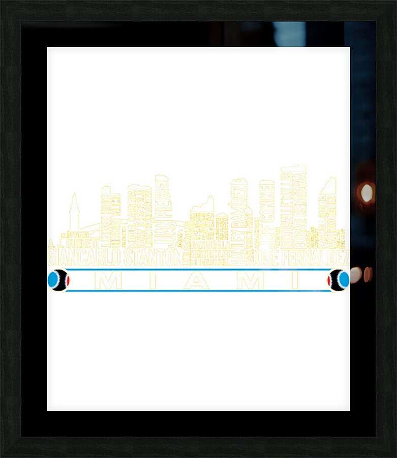Miami Marlins 43 Picture Frame print