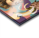 a captivating illustration featuring a young woman Acrylic print