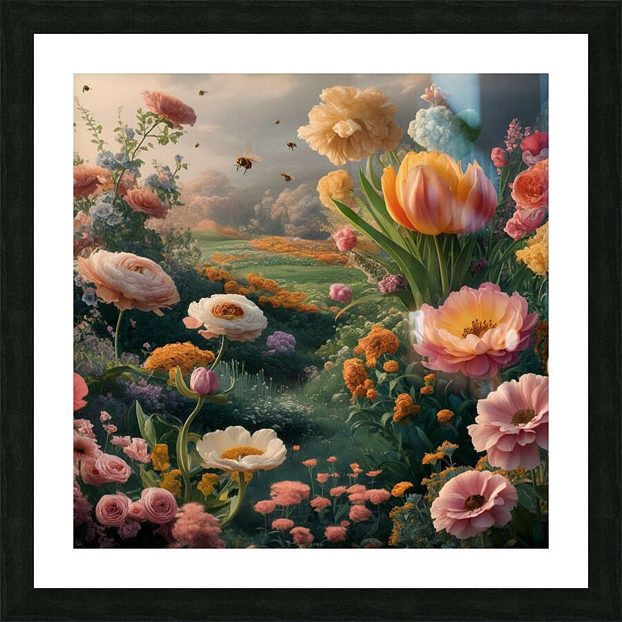 flowers bloom Picture Frame print