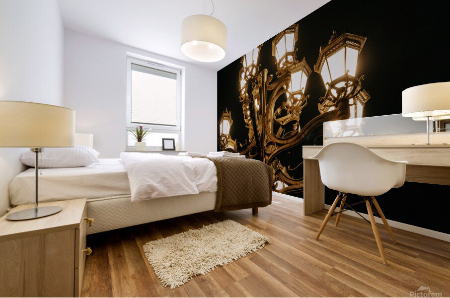 city ​​lights Mural print