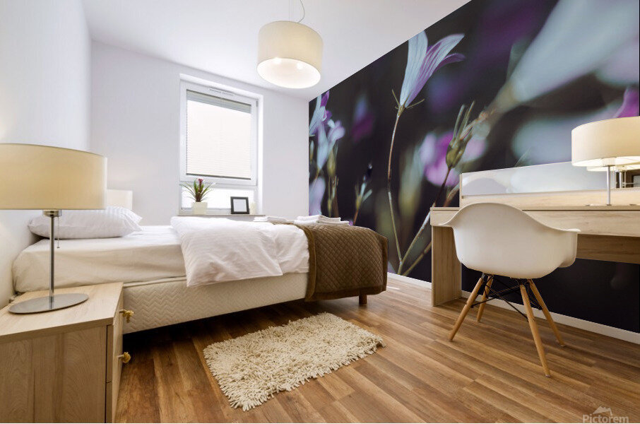 Macro bluebell Mural print