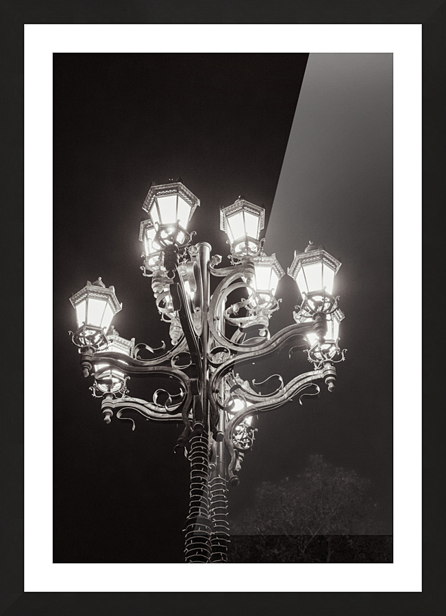 City ​​lights Picture Frame print
