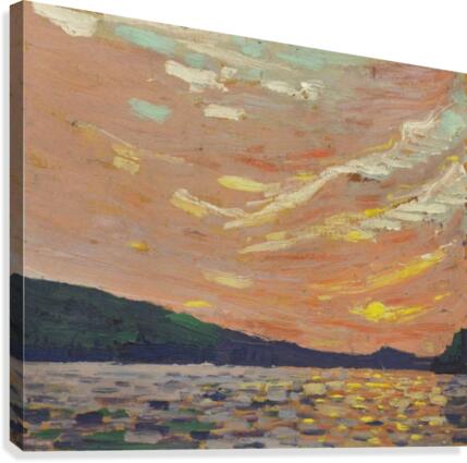 Landscape at Daybreak Canvas Print