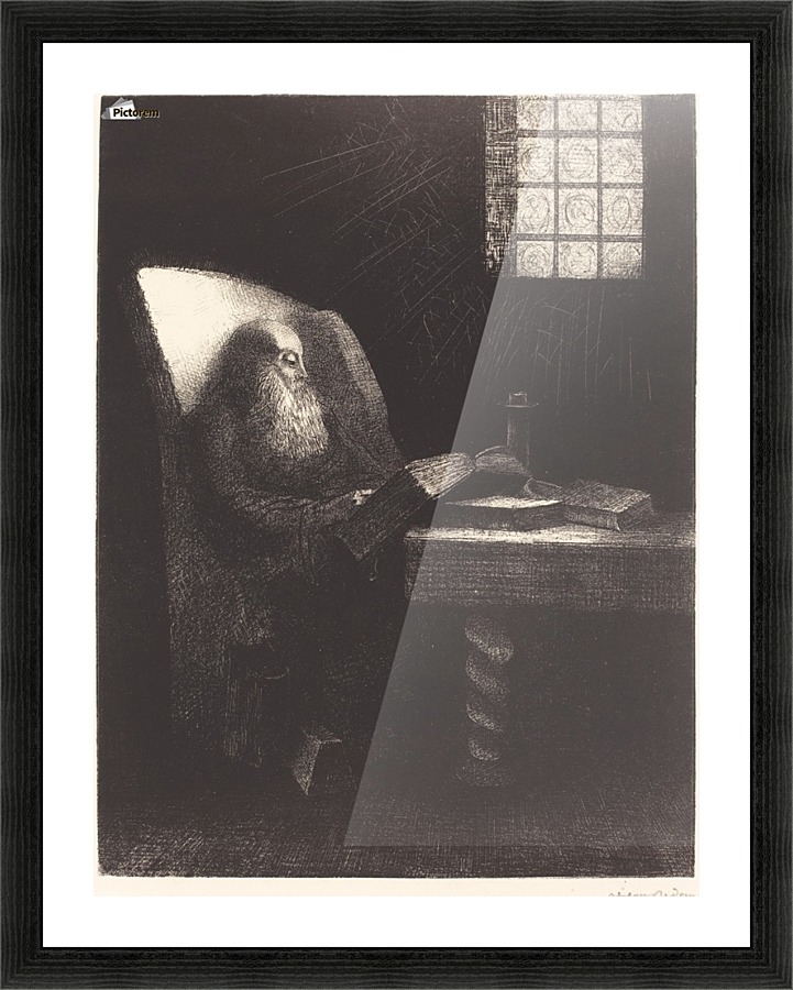 Seated Man Picture Frame print