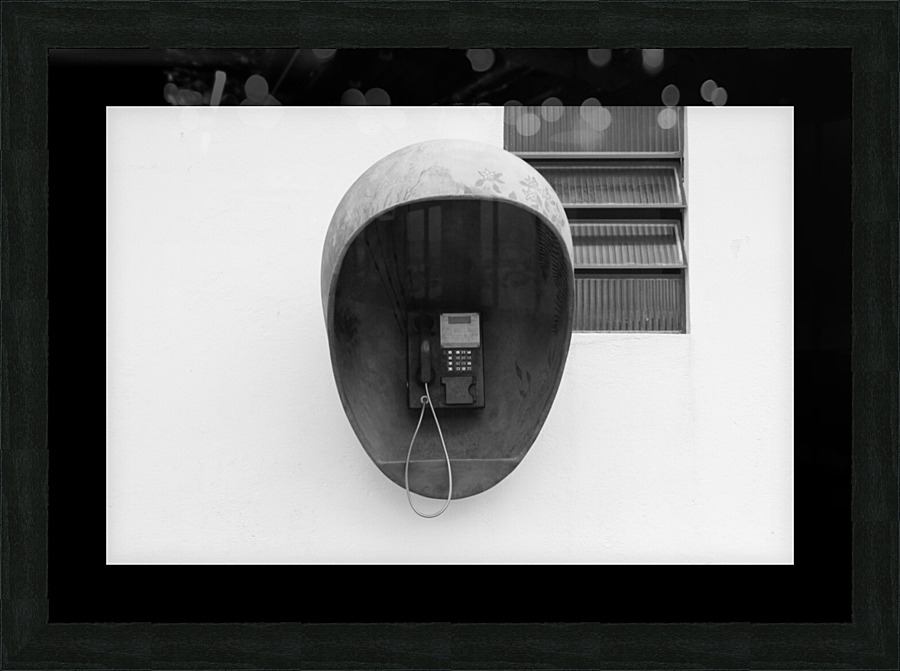 Public phone Picture Frame print