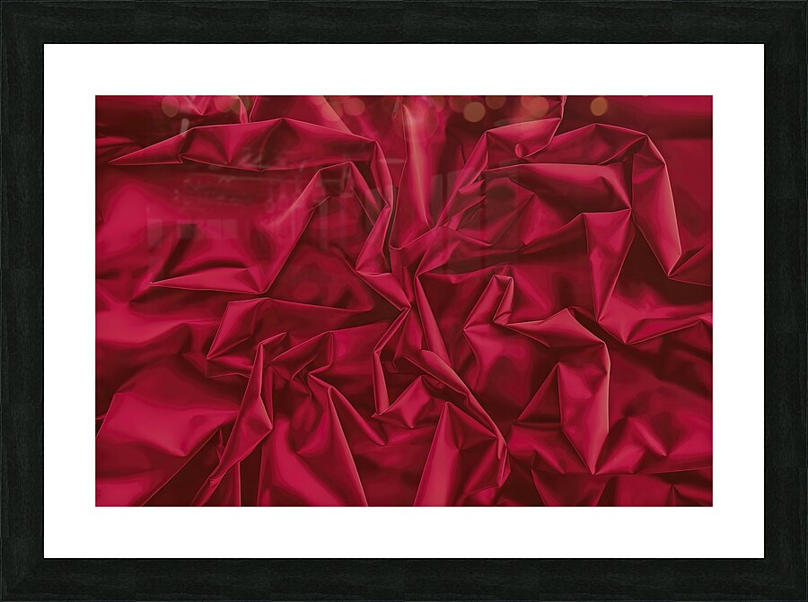 A striking image featuring a solid red background Picture Frame print