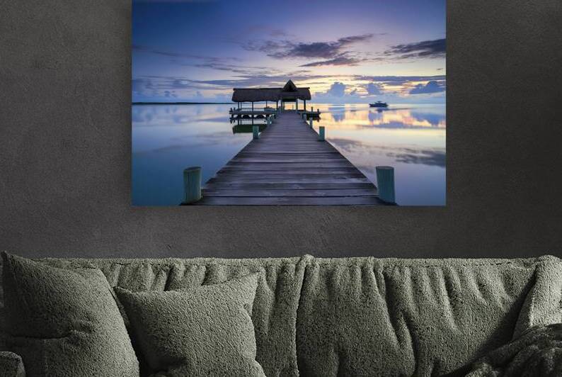 A serene and picturesque waterscape capturing the by Mariana Tirca