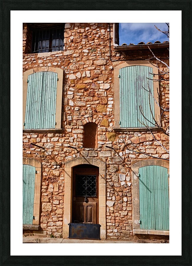 Roussillon Shutters Picture Frame print