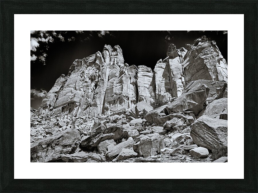 Eroding Monolith Picture Frame print