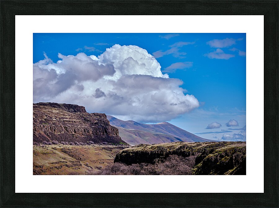 Dramatic Clouds at the Gorge  Picture Frame print