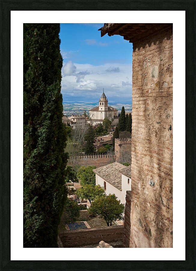 Alhambra View Picture Frame print