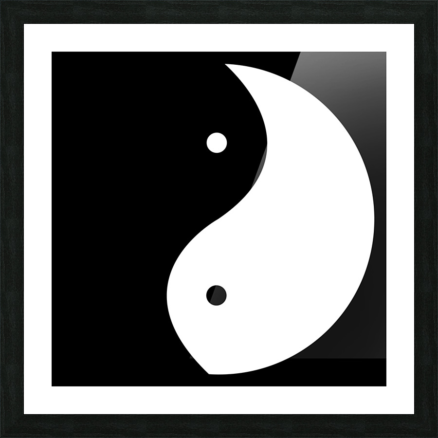 Yin Yang Picture Frame print