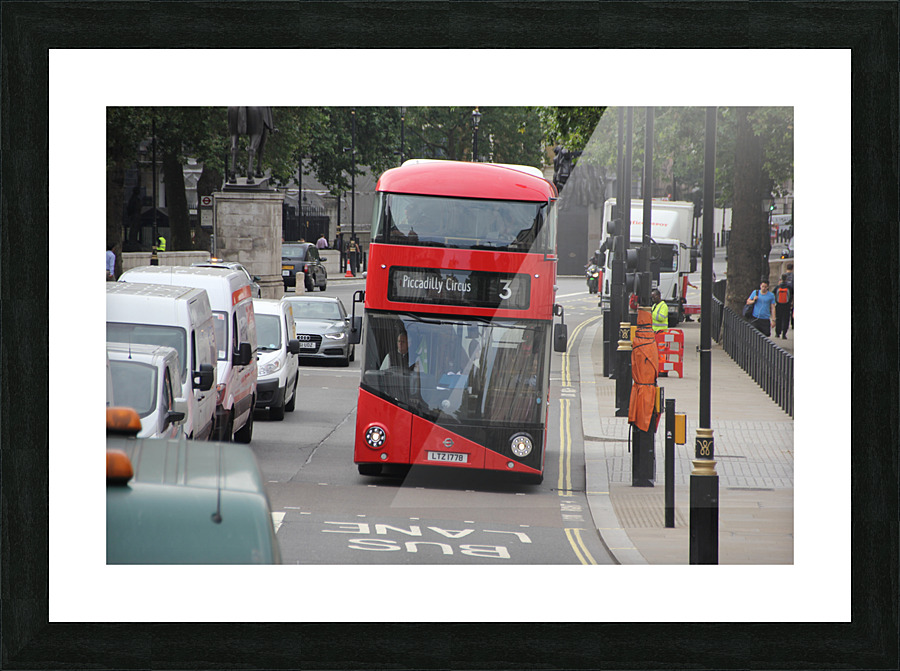 London - Double Decker Picture Frame print