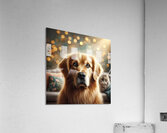 Golden Gaze Acrylic Print