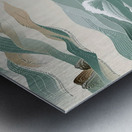 Waves of Tranquility: A Timeless Flow Metal print