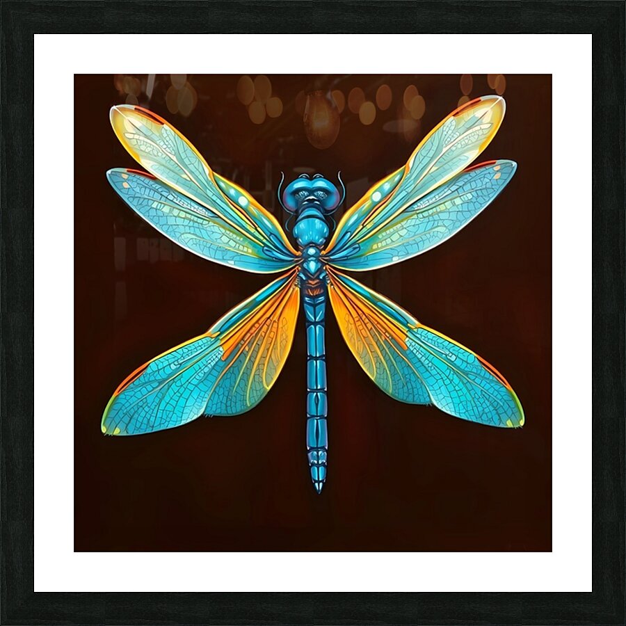 Dragonfly Elegance Picture Frame print