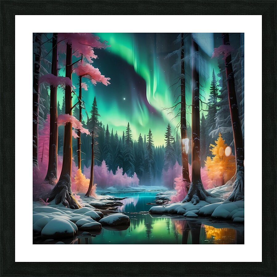 Aurora s Whispering Forest Picture Frame print