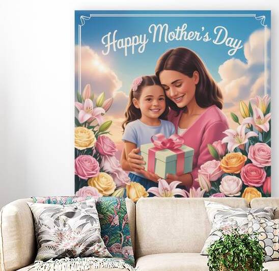 mothers day  - Heartfelt Mothers Day Moment – A Gift of Love and Blossoms by Mubarak Malik Ibrahim