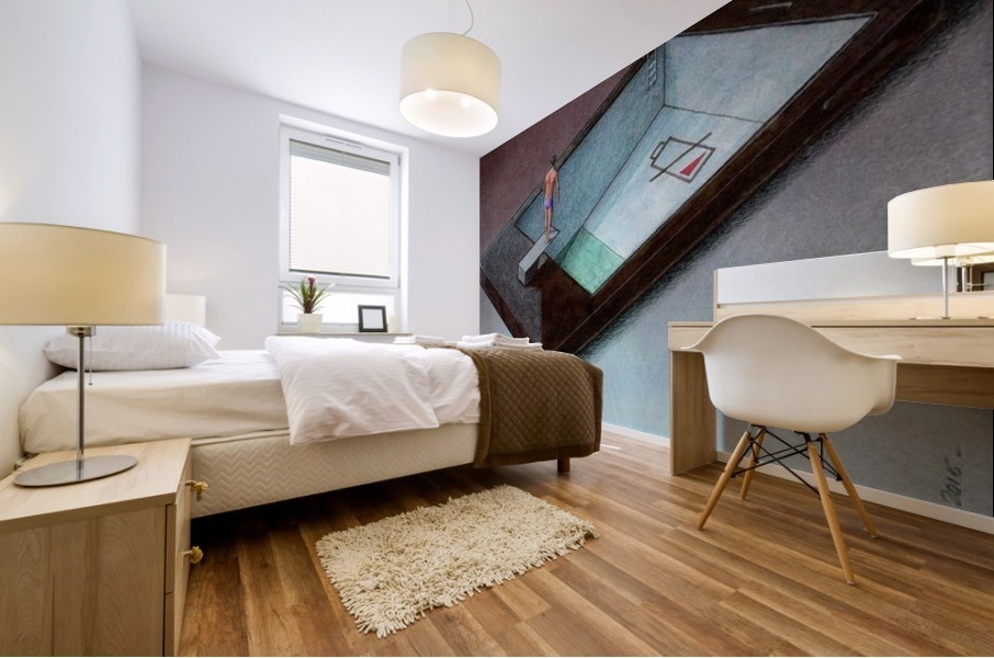 low battery Mural print