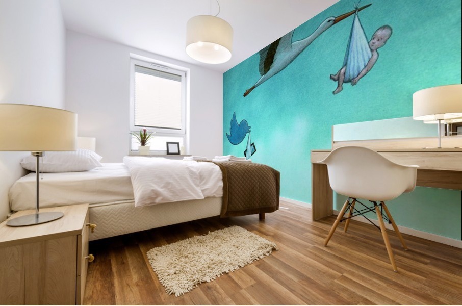 birth Mural print