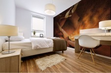 Money on Fire Mural print