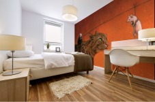 fat mouse Mural print