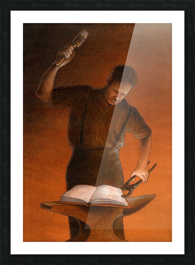 blacksmith Picture Frame print