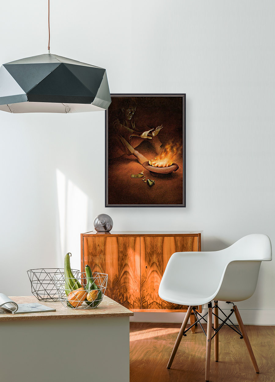 Money on Fire Reproduction
