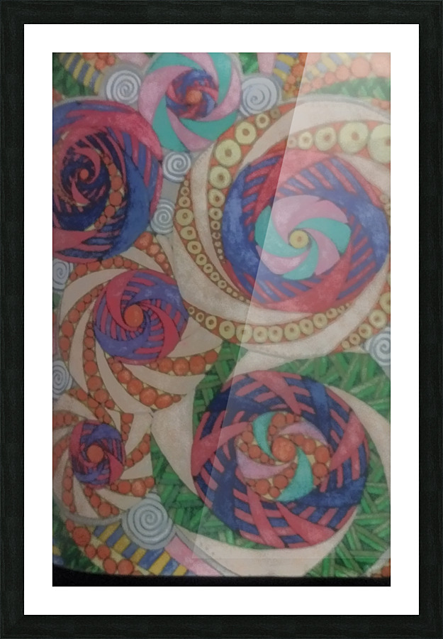 Calming swirls Picture Frame print