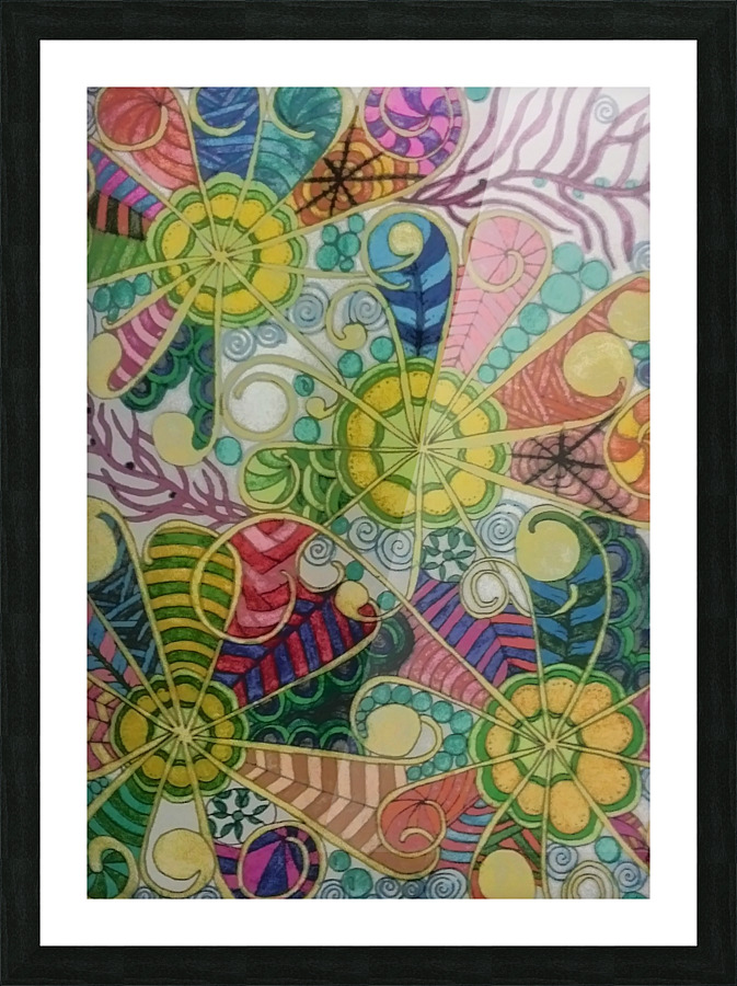 Calming swirls Picture Frame print