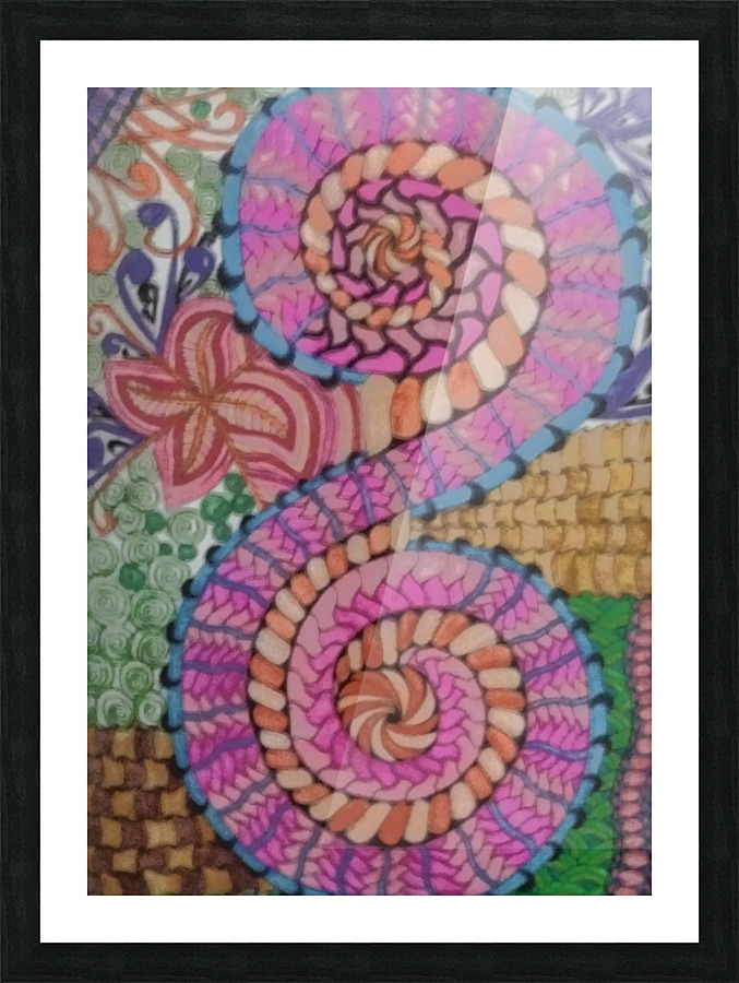 Calming swirls Picture Frame print