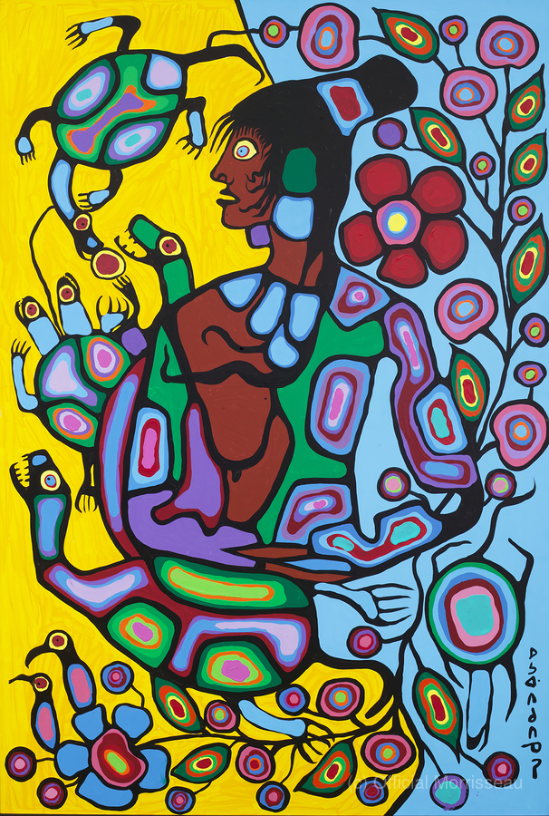 Mother Earth - archival museum print by Official Morrisseau Wall Art