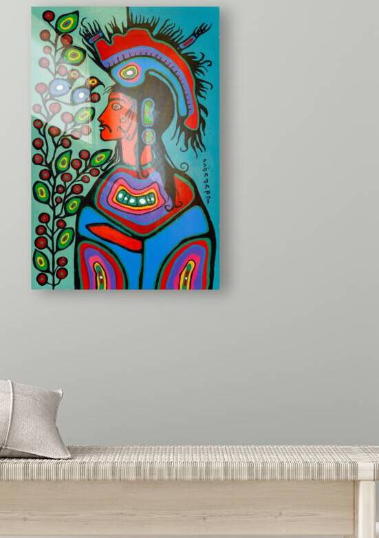  Father Shaman with Tree of Life  -  archival museum print by Official Morrisseau