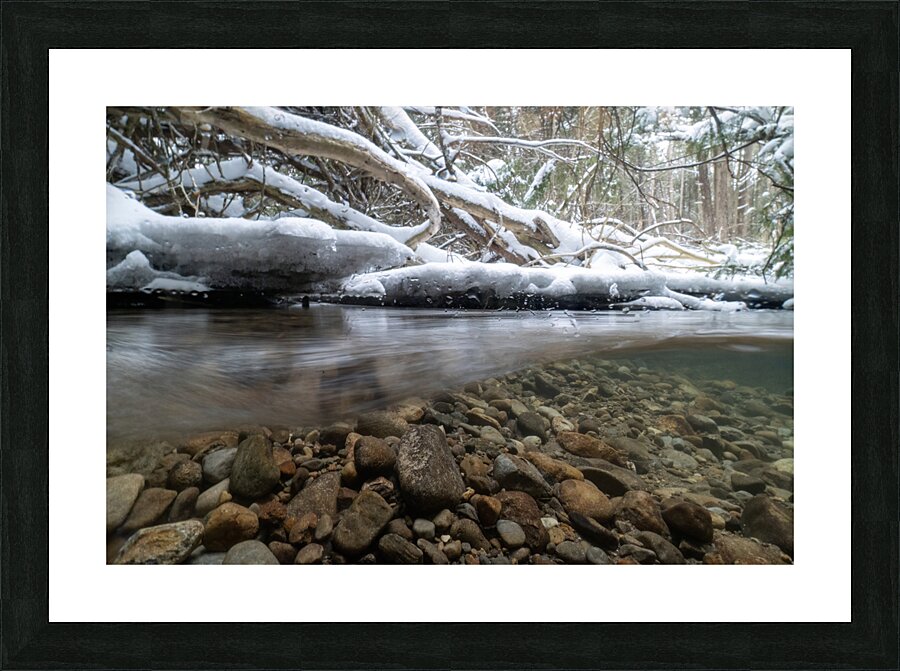 Winter stream 2 Picture Frame print