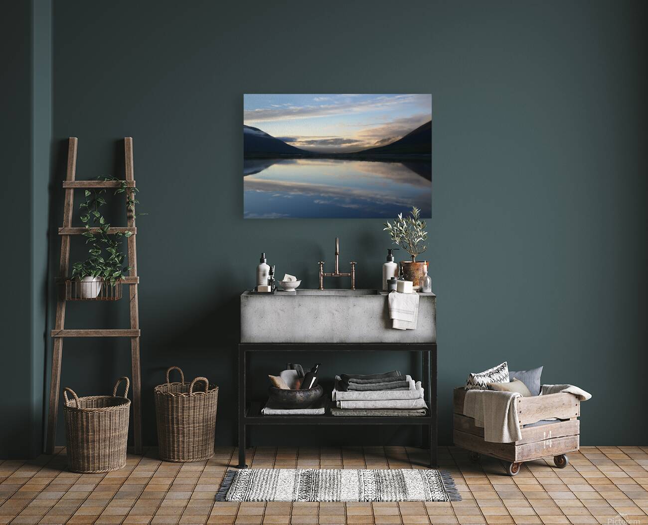 Iceland sunset Reproduction