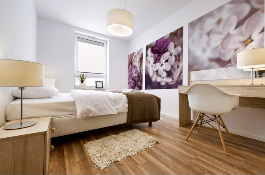 Lilac Medley Two Mural print