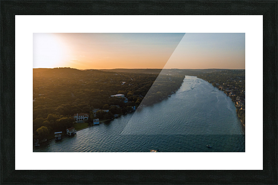 Mt Bonnell Sunset   final Picture Frame print