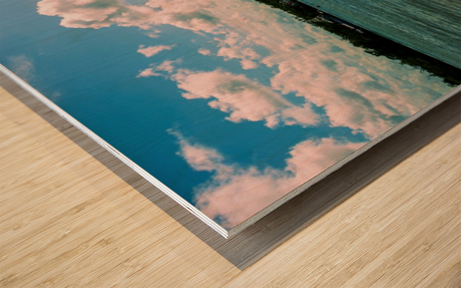 Calm waters Wood print