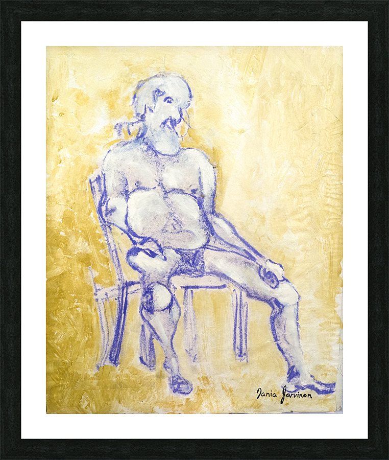 Old Man Picture Frame print