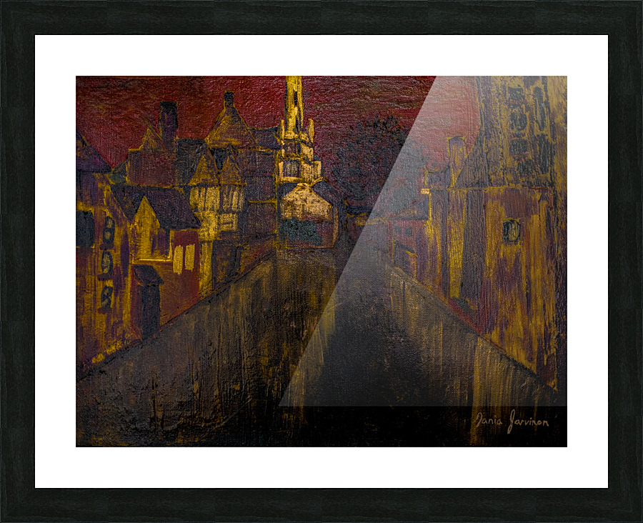Chocolate Bruge Picture Frame print